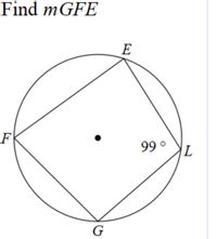 Find mGFE
E
F
99° L
