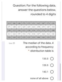 Answered: For The Following Data, | Bartleby