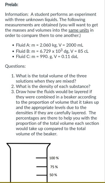 Answered: Information: A student performs an… | bartleby