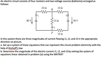 Answered: 80 V ↓ - 10 Ω iz w P ww 15 Ω .3 90 V is… | bartleby