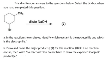 Answered: Hand write your answers to the… | bartleby