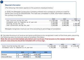 Answered: In 2024, The Westgate Construction… 