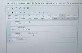 Answered: Use The First Thirteen Rules Of… | Bartleby