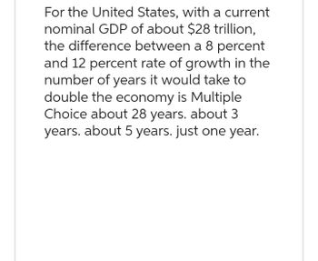 Answered: For The United States, With A Current… | Bartleby