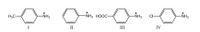 +
-NH3
-NH3 HOOC-
-NH3
CI-
-NH3
H3C
II
III
IV
I
