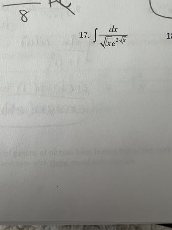 Answered: 8 dx 17. √√√xe ²4 S √ 13 | bartleby