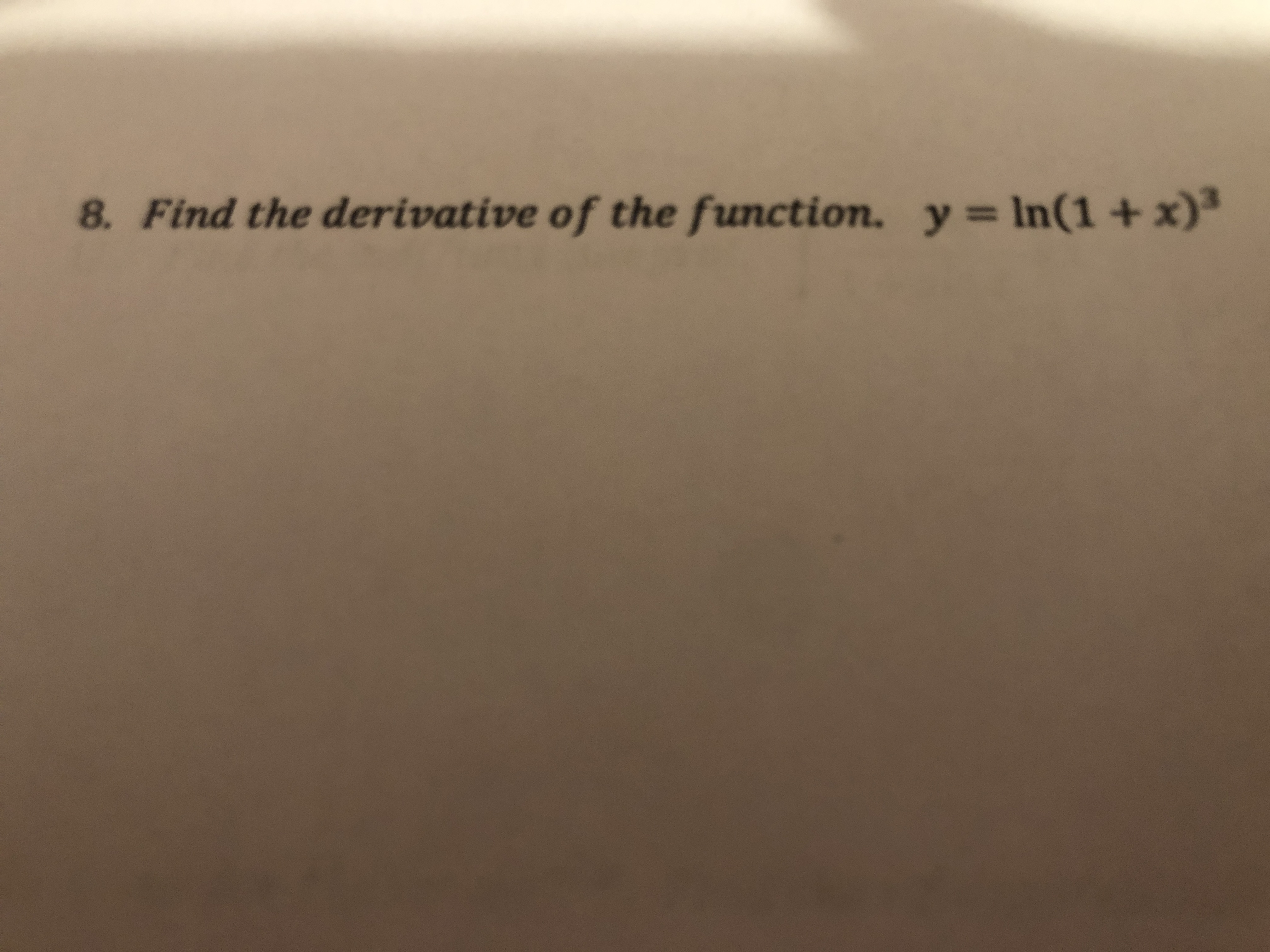 Answered 8 Find The Derivative Of The Function Bartleby 7251