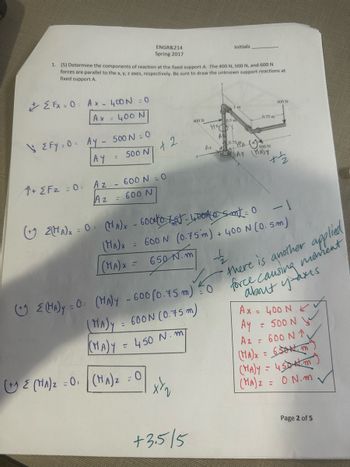 Answered: (5) Determine The Components Of… | Bartleby