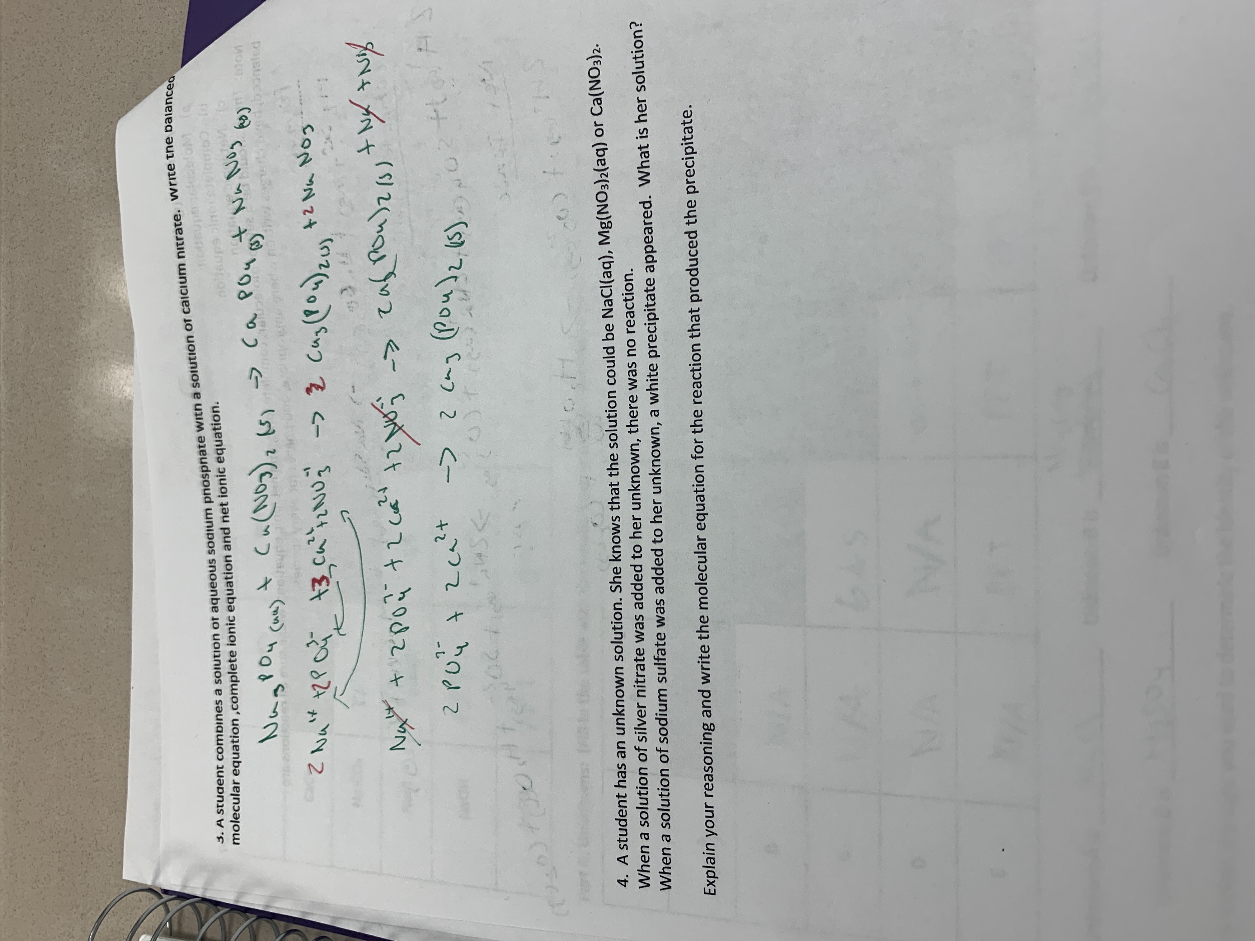 Answered 3 A Student Combines A Solution Of Bartleby