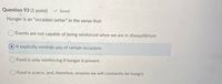 Question 93 (1 point)
V Saved
Hunger is an "occasion setter" in the sense that:
Events are not capable of being reinforced when we are in disequilibrium
It explicitly reminds you of certain occasions
Food is only reinforcing if hunger is present
Food is scarce, and, therefore, ensures we will constantly be hungry
