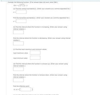 Answered: Consider The Following Function. (If An… | Bartleby