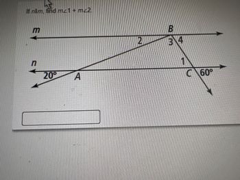 If nllm, find mz1+m22.
EV
AB
20° A
2
B
3 4
1
C 60°