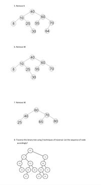 Answered: EXERCISE BINARY SEARCH TREE What tree… | bartleby