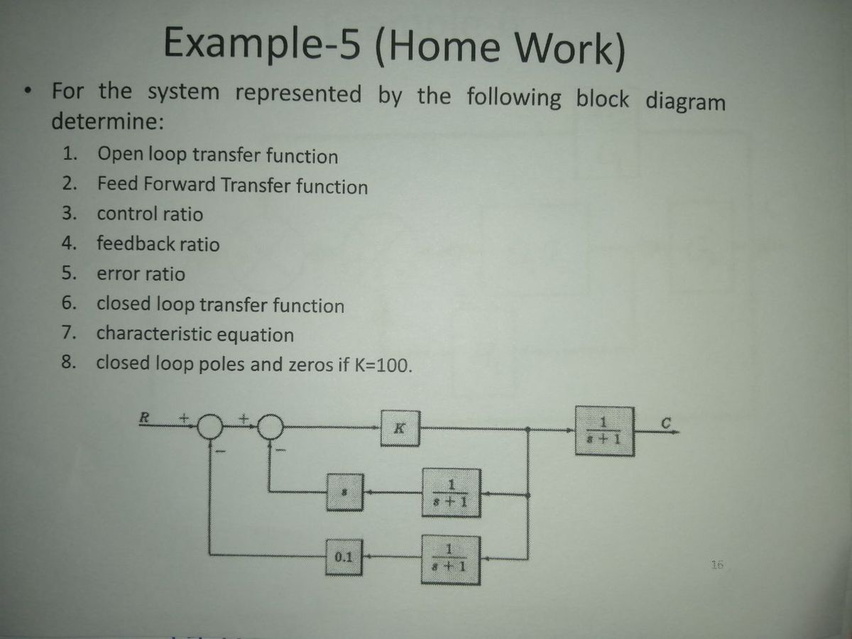 Answered Example 5 Home Work For The System Bartleby