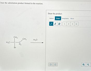 Answered: Draw the substitution product formed in… | bartleby