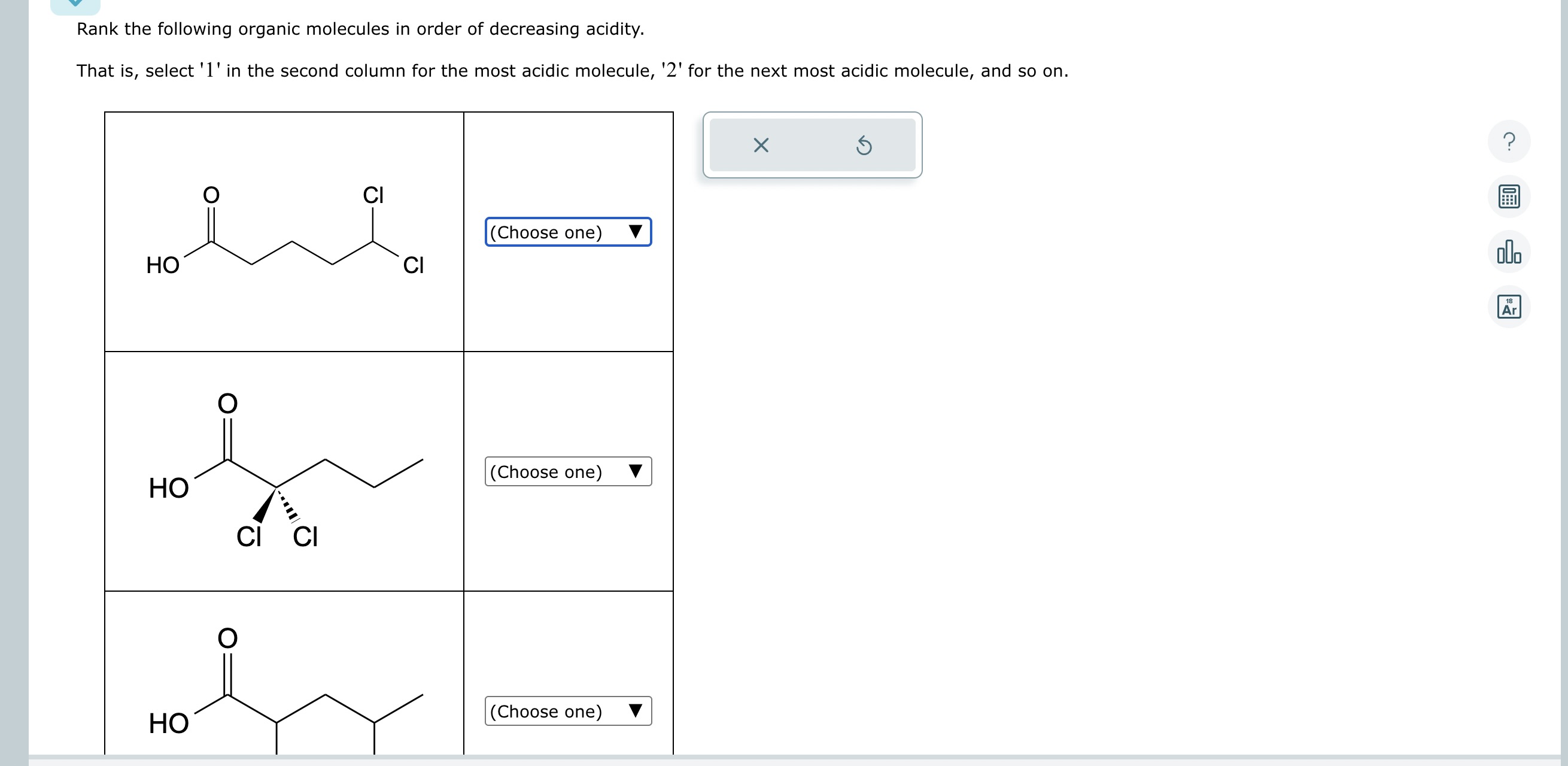 Answered Rank The Following Organic Molecules In Bartleby 9588