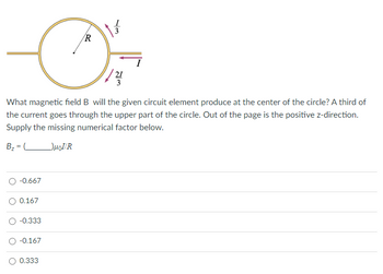 Answered: R D 21 3 What Magnetic Field B Will The… | Bartleby