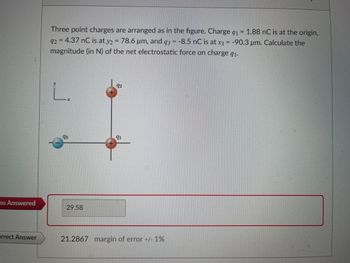 Answered: Three Point Charges Are Arranged As In… | Bartleby