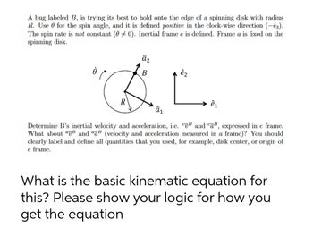 Answered: A Bug Labeled B, Is Trying Its Best To… | Bartleby