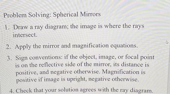 mirror problem solving with solution