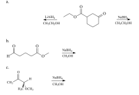 Answered: а. LİAIH4 NaBH CH3CH2OH CH;CH,OH B.… | Bartleby