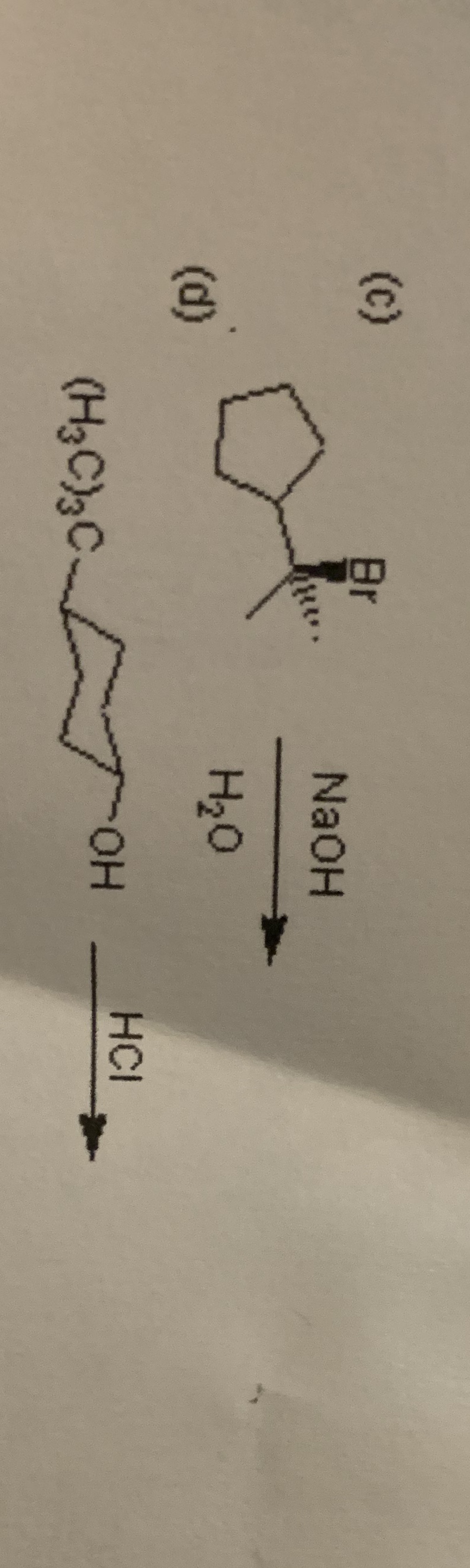 Answered C Br NaOH A H20 Cl H3C 3CL Bartleby   Y8j0m3u 