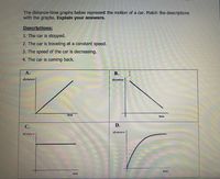 Answered: The distance-time graphs below… | bartleby