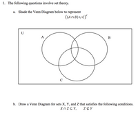 Answered: The Following Questions Involve Set… | Bartleby