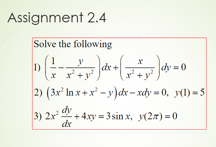 Answered Assignment 2 4 Solve The Following 1 1 Bartleby