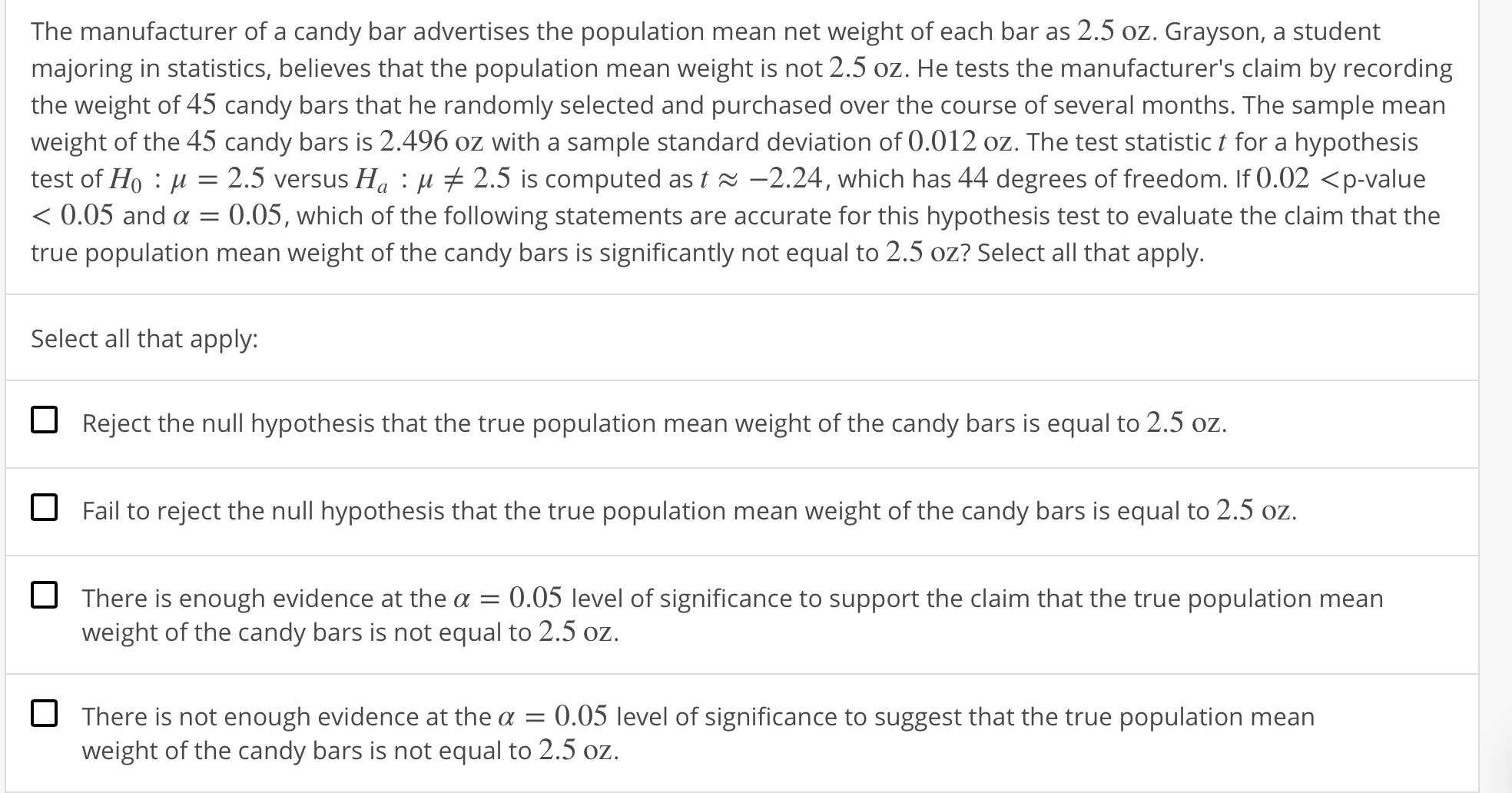 answered-the-manufacturer-of-a-candy-bar-bartleby