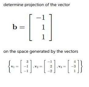 Answered: Determine Projection Of The Vector B =… | Bartleby