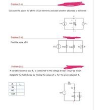 Answered: Problem (1-a) Calculate The Power For… | Bartleby