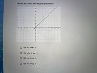 Choose the function with the given graph below.
10
-12
10.
10
12
14
O (x) = x for x>1
%3D
O (x) = 3x for x> -1
%3D
f(x) = x for x>-1
%3D
O () = x for x2-1
2.
