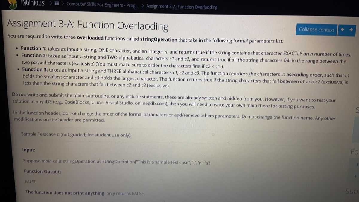 Solved I need help creating an overloaded assignment