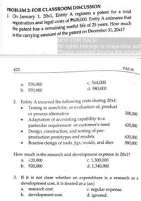 Answered: PROBLEM 2: FOR CLASSROOM 1 On January… | Bartleby