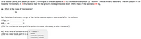 **Text Transcription:**

In a football game, one player (a "tackle") running at a constant speed of 5 m/s tackles another player (a "receiver") who is initially stationary. The two players fly off together horizontally at 3 m/s, before they hit the ground and begin to slow down. If the mass of the tackle is 140 kg,

a.) What is the mass of the receiver?
[_________] kg

b.) Calculate the kinetic energy of the tackle-receiver system before and after the collision.

\[ KE_{\text{sys, i}} = \_________\ \text{J} \]

\[ KE_{\text{sys, f}} = \_________\ \text{J} \]

(Did the mechanical energy of the system increase, decrease, or stay the same?)

c.) What kind of collision is this?
[Dropdown menu]
- ---Select---
- elastic
- somewhat inelastic
- completely inelastic

(Did you need to do part b to be able to answer this?)

**Diagram Description:**

There are no diagrams or graphs present in the image.