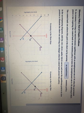 Answered: Monetary Policy: End Of Chapter… | Bartleby