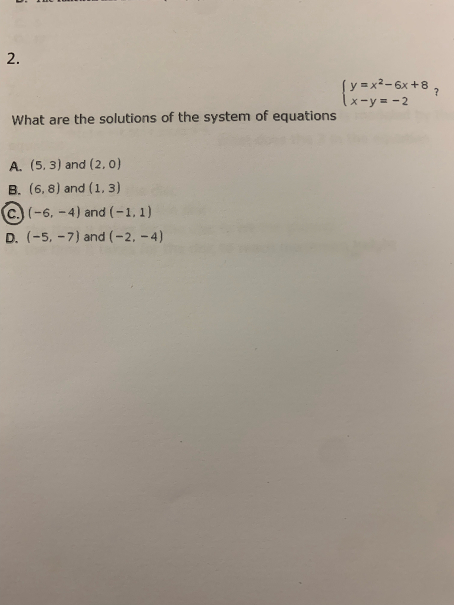 Answered Sy X2 6x 8 X Y 2 What Are The Bartleby