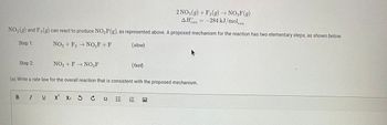 Answered: 2 NO₂(g) + F2(g) → NO₂F(g) AH = -284… | bartleby