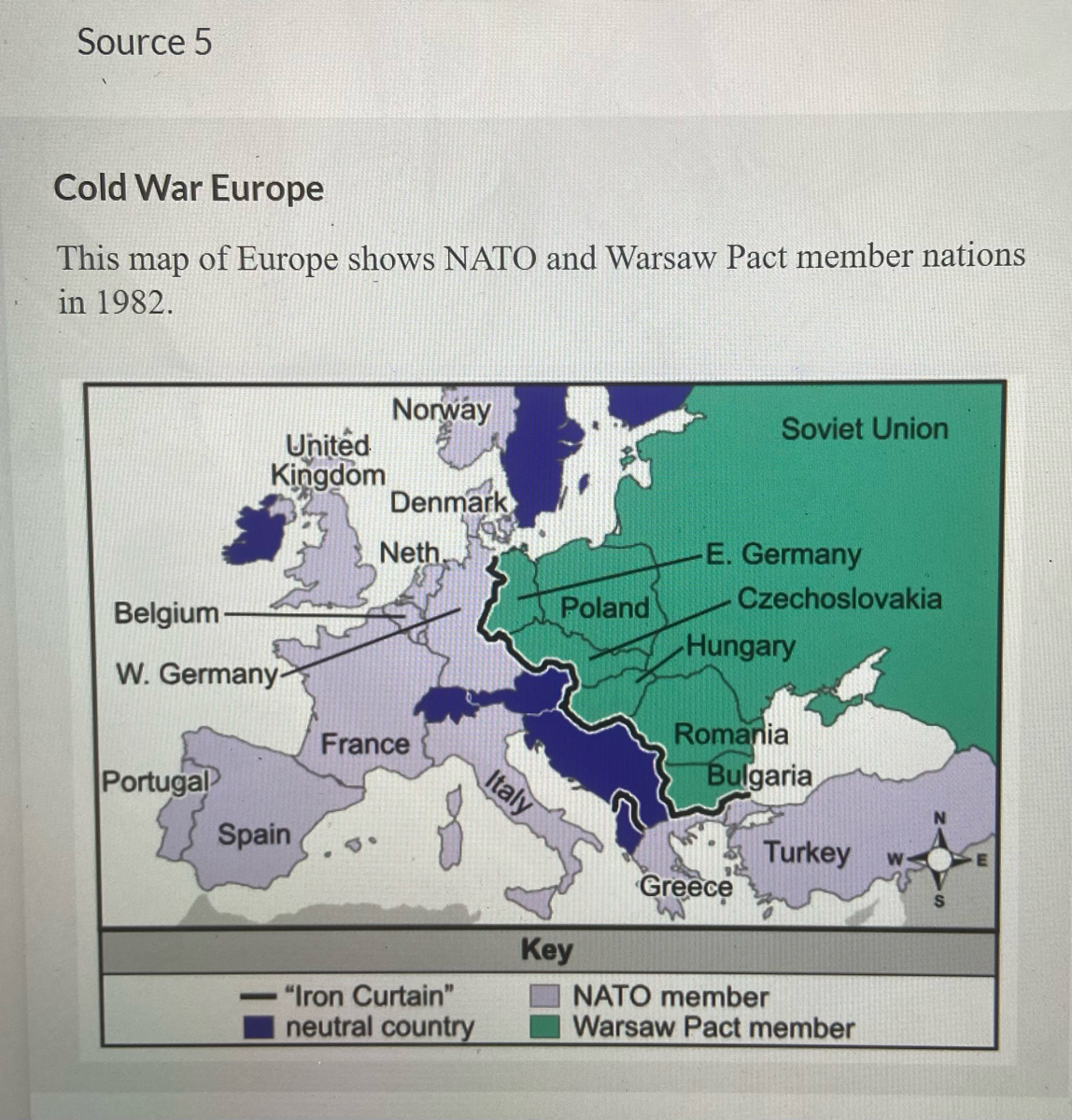 Nato Cold War Map