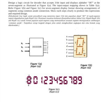 Answered: Design A Logic Circuit For Decoder That… 