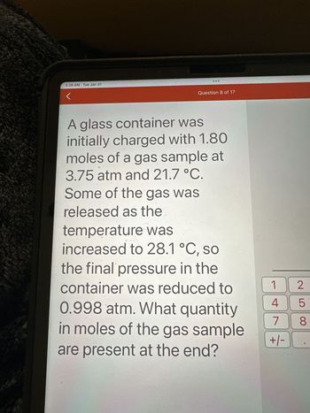 Answered: A Glass Container Was Initially Charged… | Bartleby