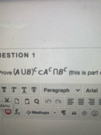 Answered Prove that left parenthesis A union B bartleby