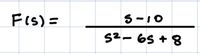 FIS) =
S2-65 + 8
