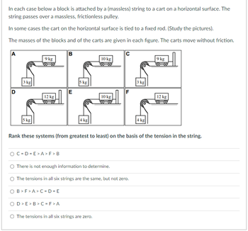 Solved The figure below shows a block with mass m = 5.7 kg