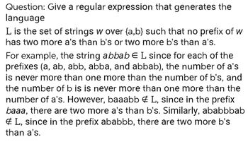 Answered: Question: Give A Regular Expression… | Bartleby