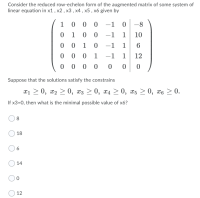 Answered Consider the reduced row echelon form bartleby