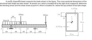 Answered: A simply supported beam supports the… | bartleby