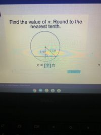 Find the value of x. Round to the
nearest tenth.
1.4 ft
2.1ft
x = [?] ft
Enter
2003 - 2021 Acellus Corporation. All Rights Reserved.
ELD
