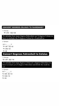 Solved The formula to convert from Celsius to Fahrenheit is